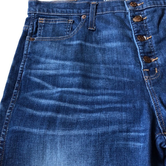 Madewell High-Rise Chewed-Hem Skinny Jeans Size 32 - Picture 6 of 8